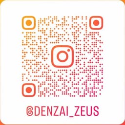 Instagram @denzai_zeus のQRコード