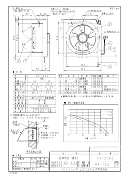 パナソニック FY-20P6   台所用換気扇