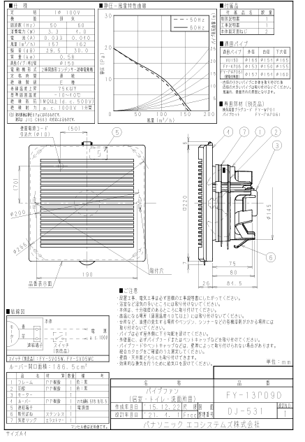パナソニック FY-13PD9D-photo1
