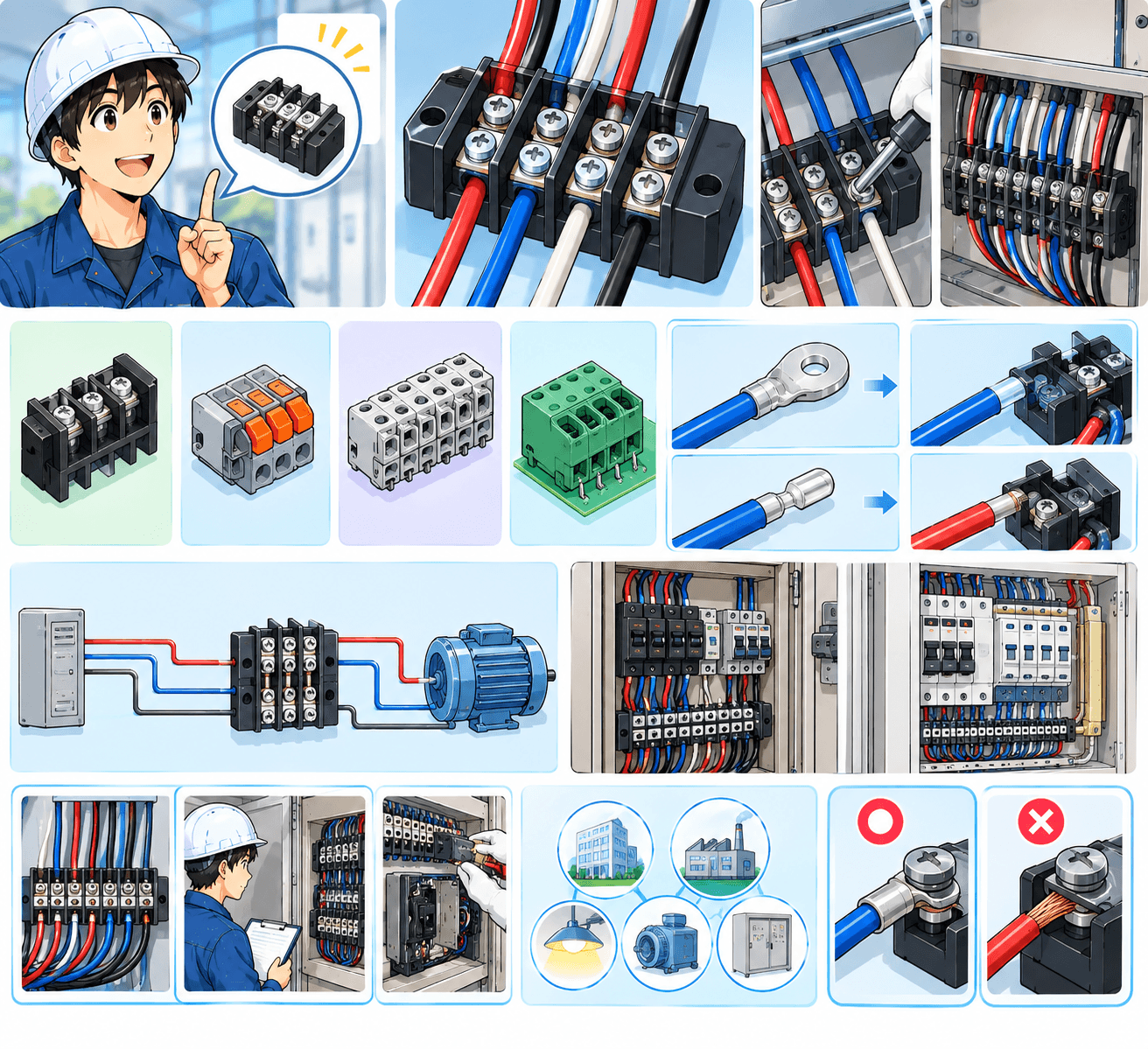 端子台って何？　電線を「つなぐ・分ける」ための部品を初心者向けに解説！