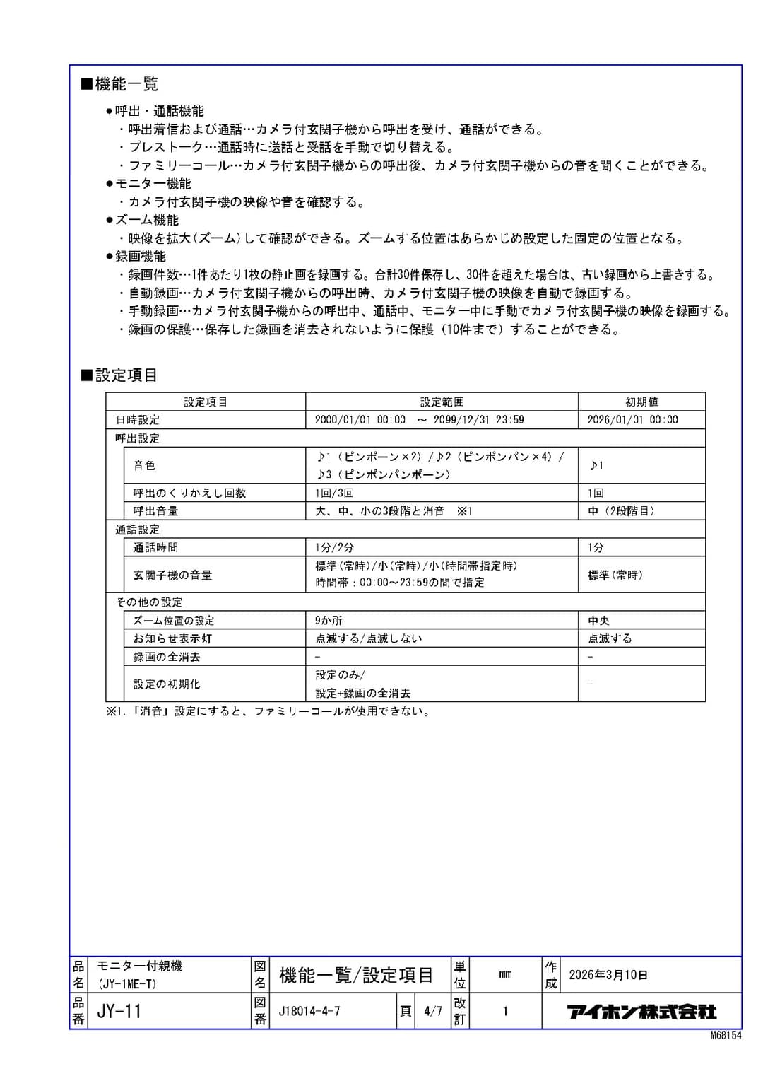アイホン  JY-11-photo3