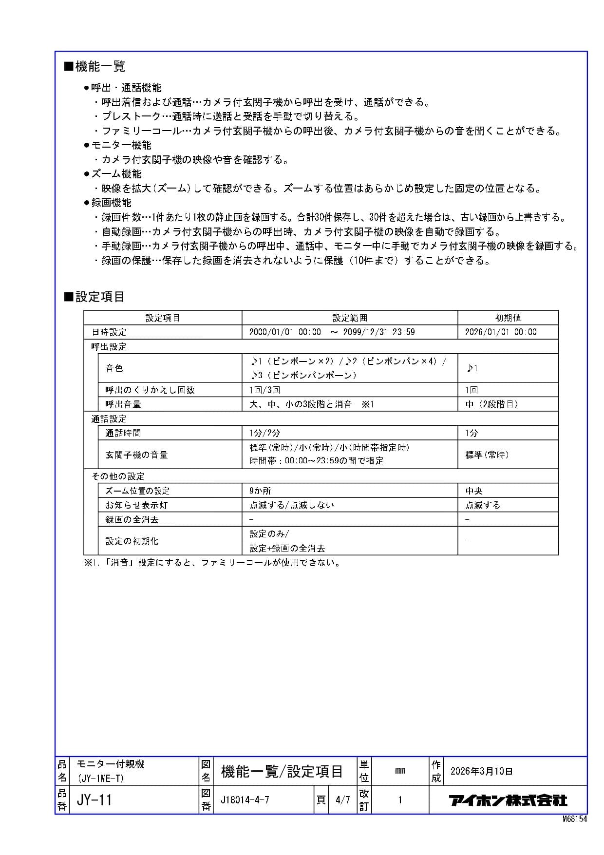 アイホン  JY-11-photo3