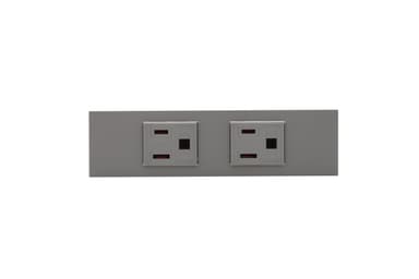 神保電器 KAG-2704   接地コンセントセット2口(シボ加工品)