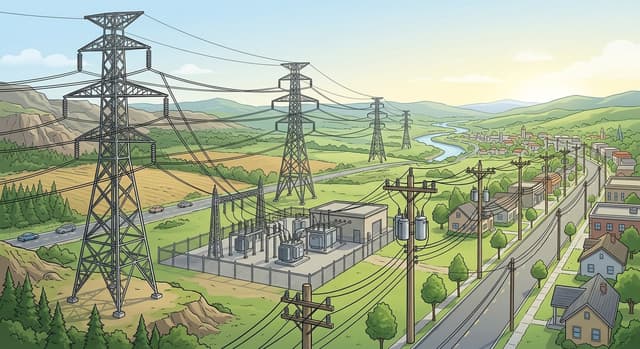 送電線と配電線の違いとは？電圧・役割・設備の仕組みについて