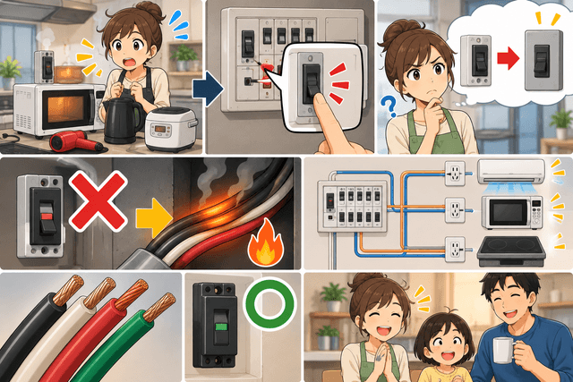 ブレーカーを大きくすればたくさん電気を使える？