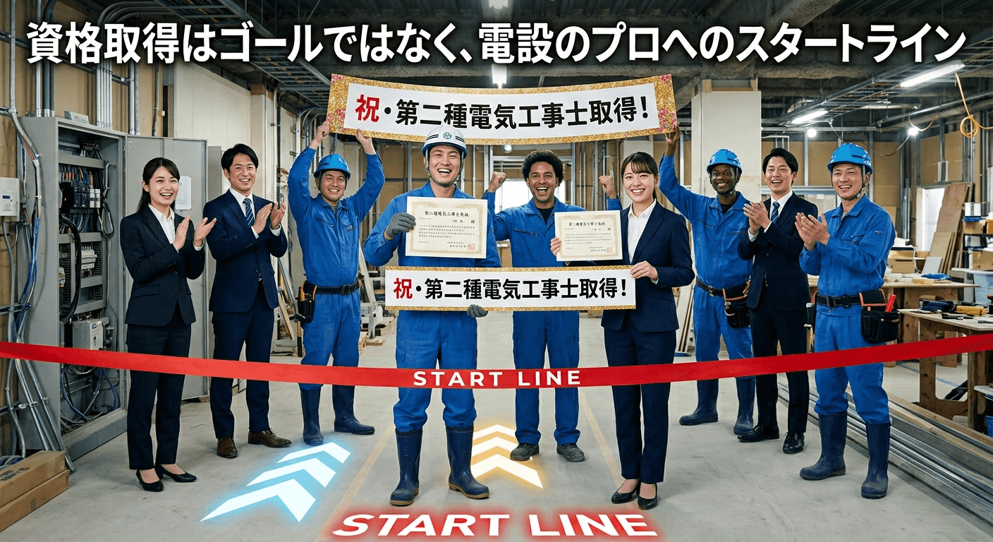 資格取得はゴールではなく、電設のプロへのスタートライン