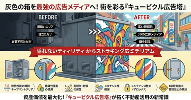 『キュービクル広告塔』が拓く不動産活用の新常識