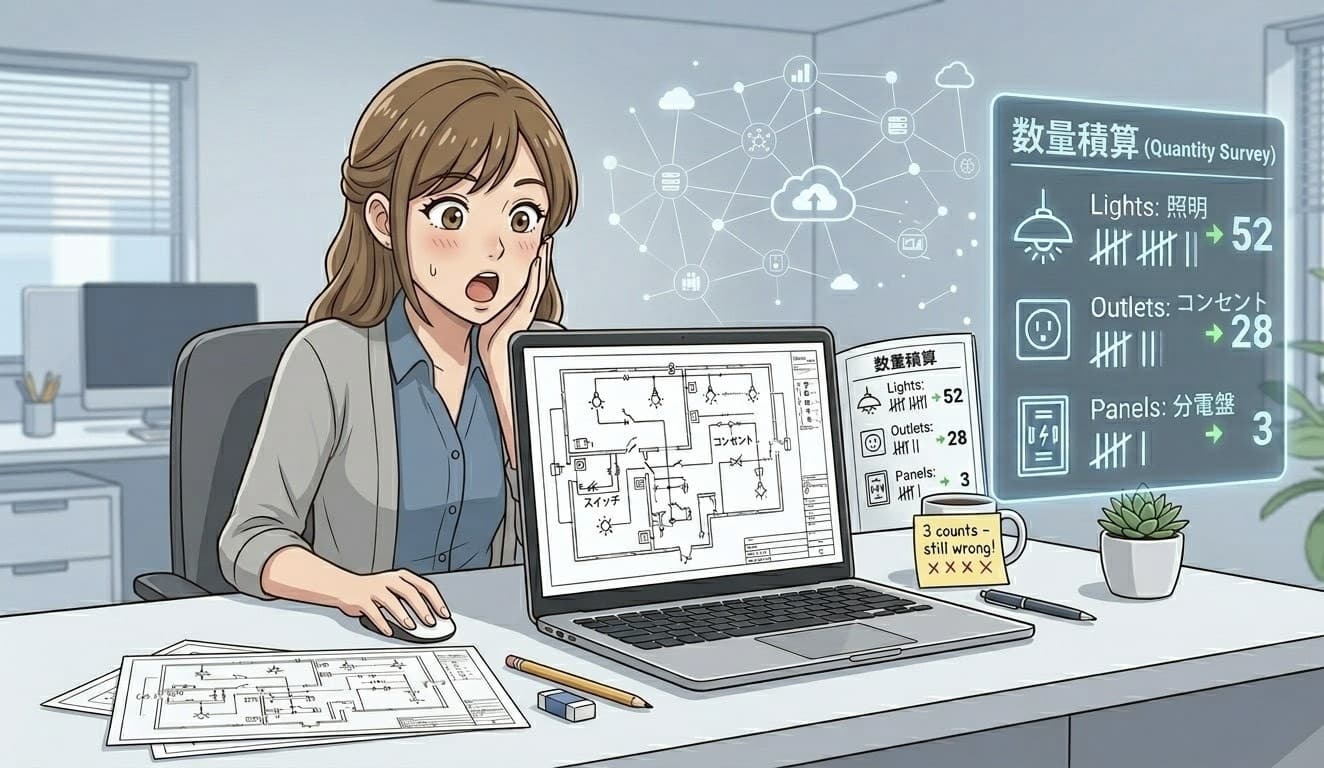 電気工事未経験の事務スタッフが 「ひろいだし図面AI」を使ってみた