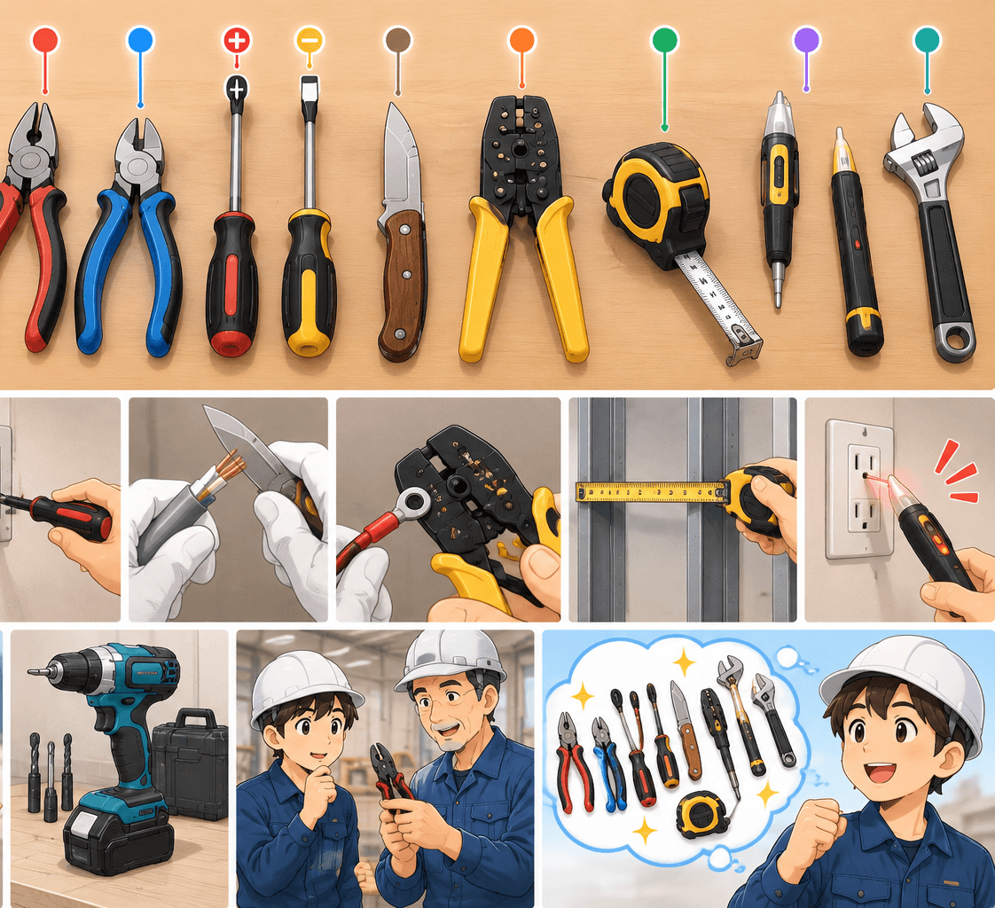 新人が工具を買うなら最初に何を揃える？