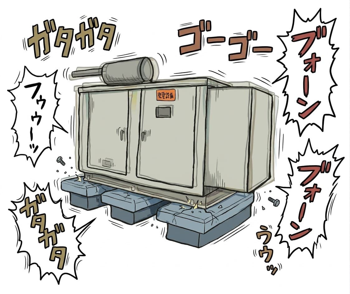 非常用発電機の騒音値と防音対策の完全ガイド