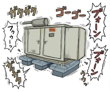 非常用発電機の騒音値と防音対策の完全ガイド