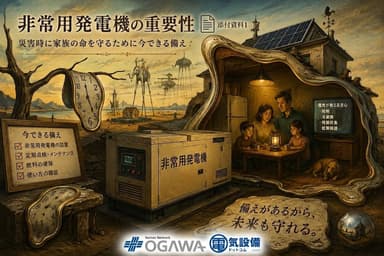 非常用発電の大切さ｜災害時に家族の命を守るために今できる備え