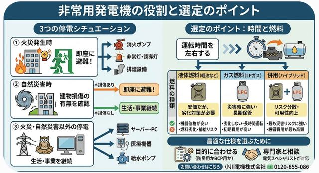 停電時に命と事業を守る「非常用発電機」の役割とは？状況別の必要性と賢い選び方