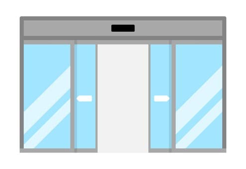 自動ドアはどうやって人を見つけている？　実は見えないセンサーが働いている
