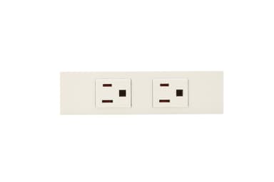 神保電器 KAG-2703   接地コンセントセット2口(シボ加工品)