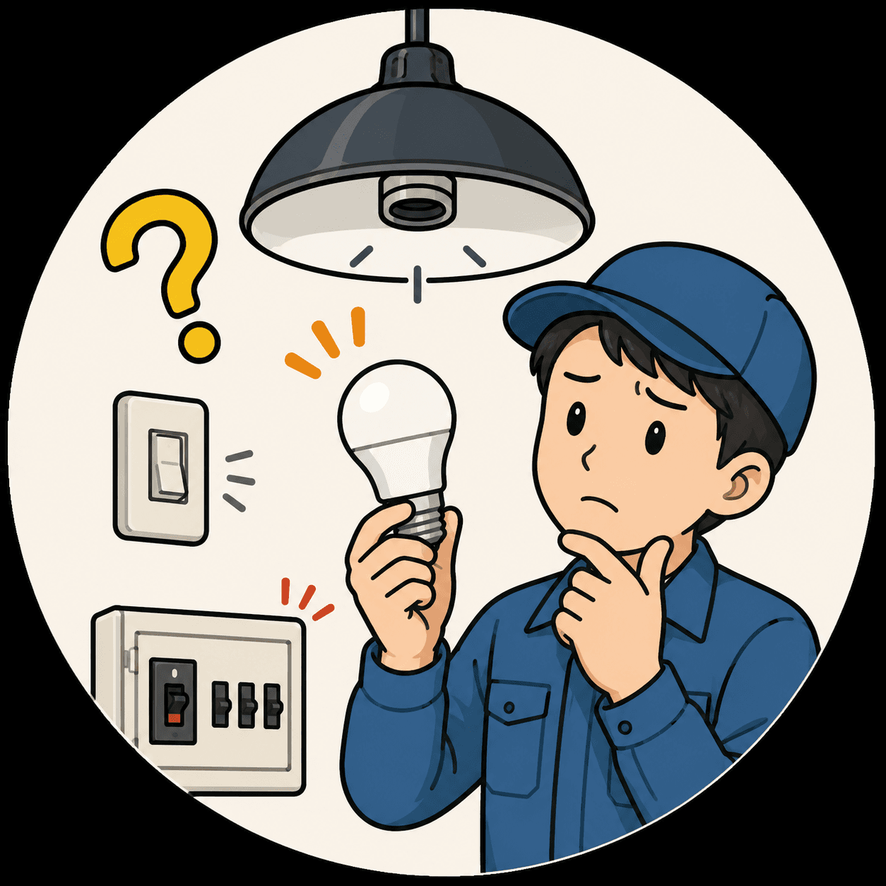 電球を交換しても点かない！　考えられる原因は？