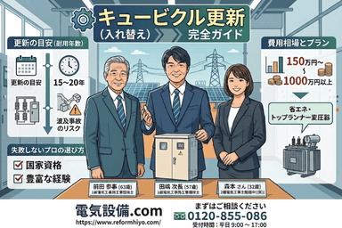 キュービクルの交換（更新）時期と費用相場