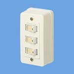 パナソニック  WS3910W  3連タンブラスイッチ(カ-ド付き)