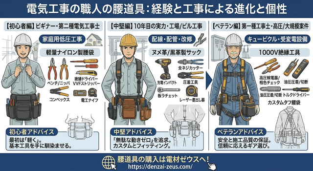 電気工事士の腰道具とは！