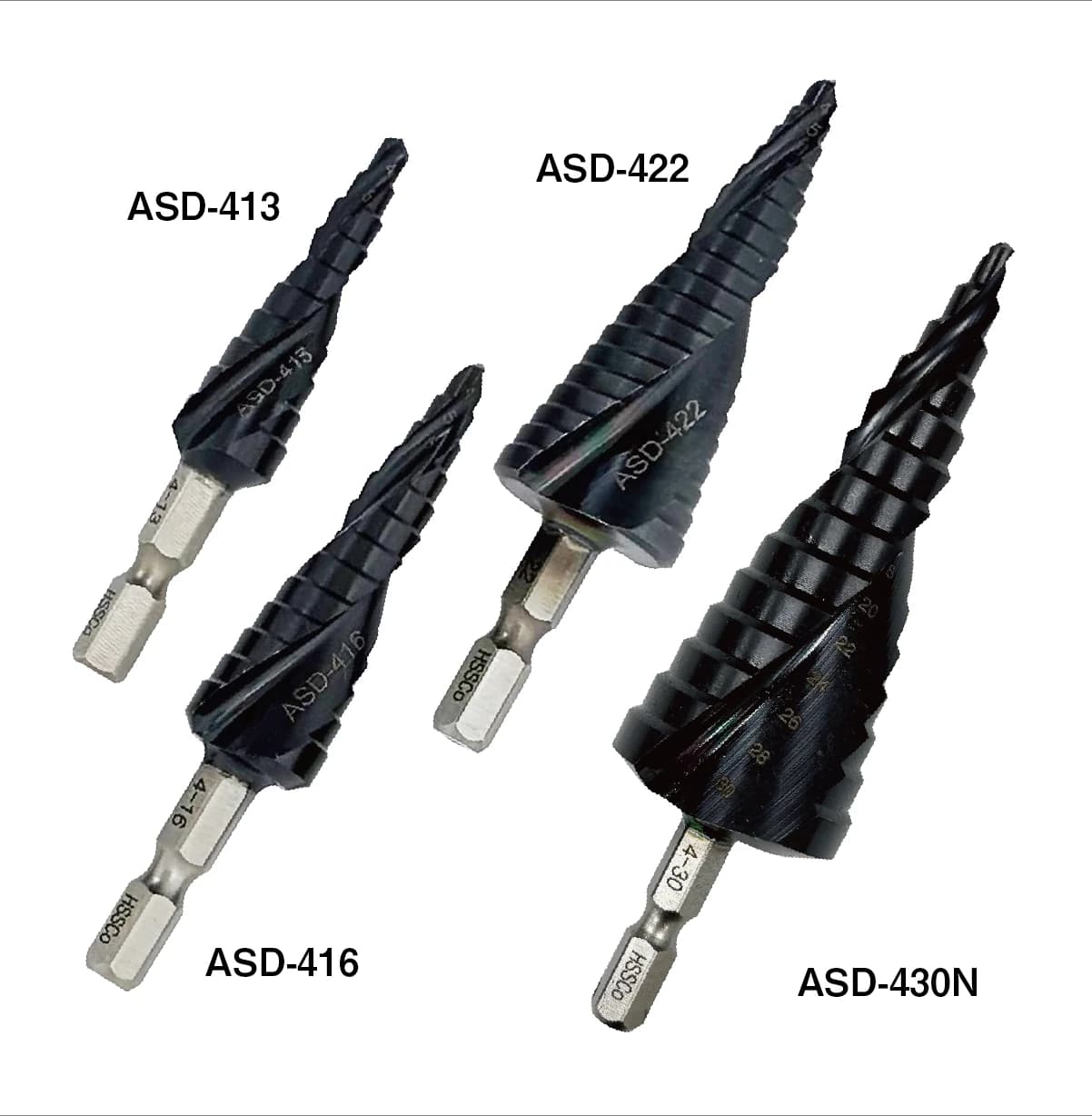 先端工具 ASD-430N   スパイラルステップドリル-photo