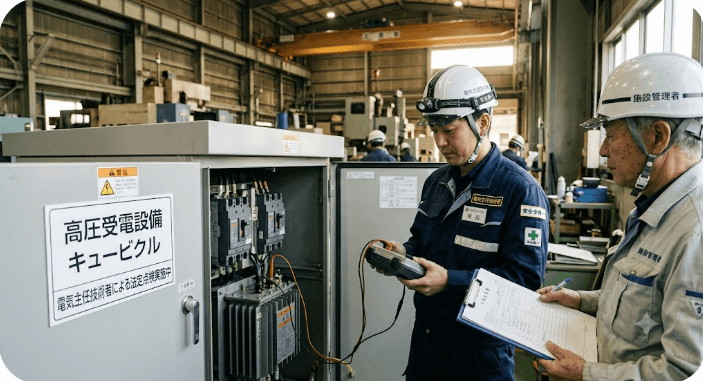 高圧受電設備(キュービクル)の管理者は誰?電気主任技術者の役割と更新判断のポイント