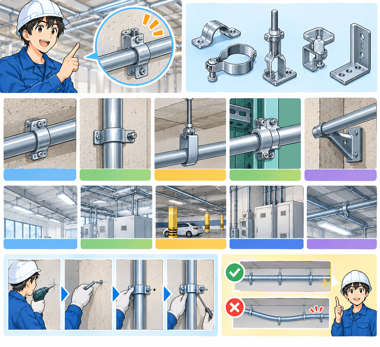 🔧 電線管の支持金具って何？　種類や使い方を初心者向けに解説！