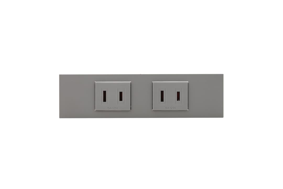 神保電器 KAG-2701   家具・機器用 コンセント/スイッチセット