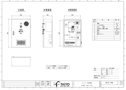 日東工業 TGD-V2-110HA インバーター起動盤、三相3線200V