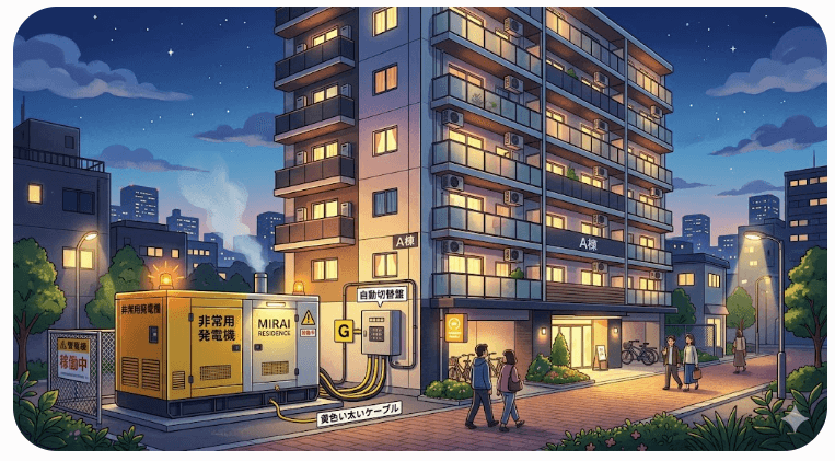 マンションに非常用発電機は必要ですか？法定義務のない物件こそ知るべき「真の価値」と導入の判断基準