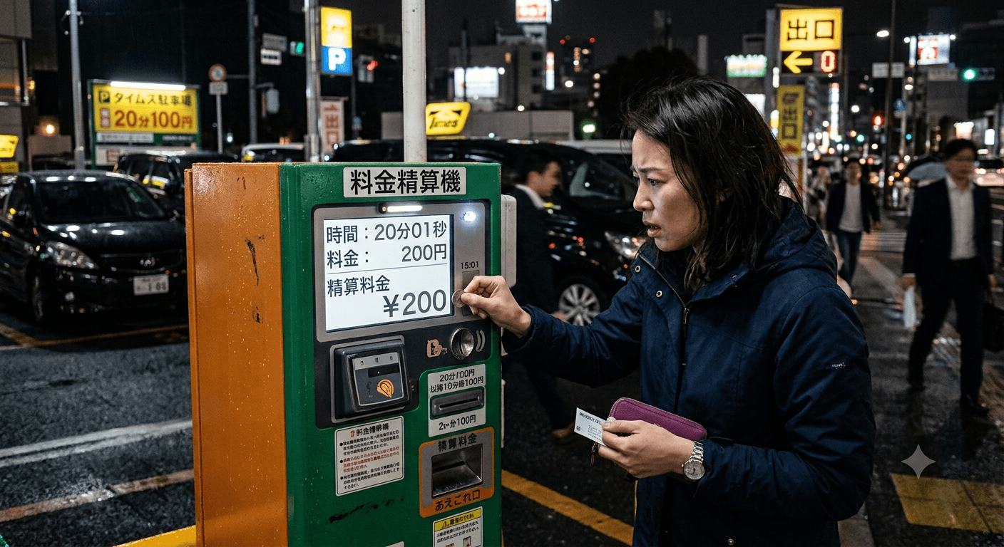 コインパーキングの料金加算は1秒でアウト？ロスタイムの裏側と判定基準とは
