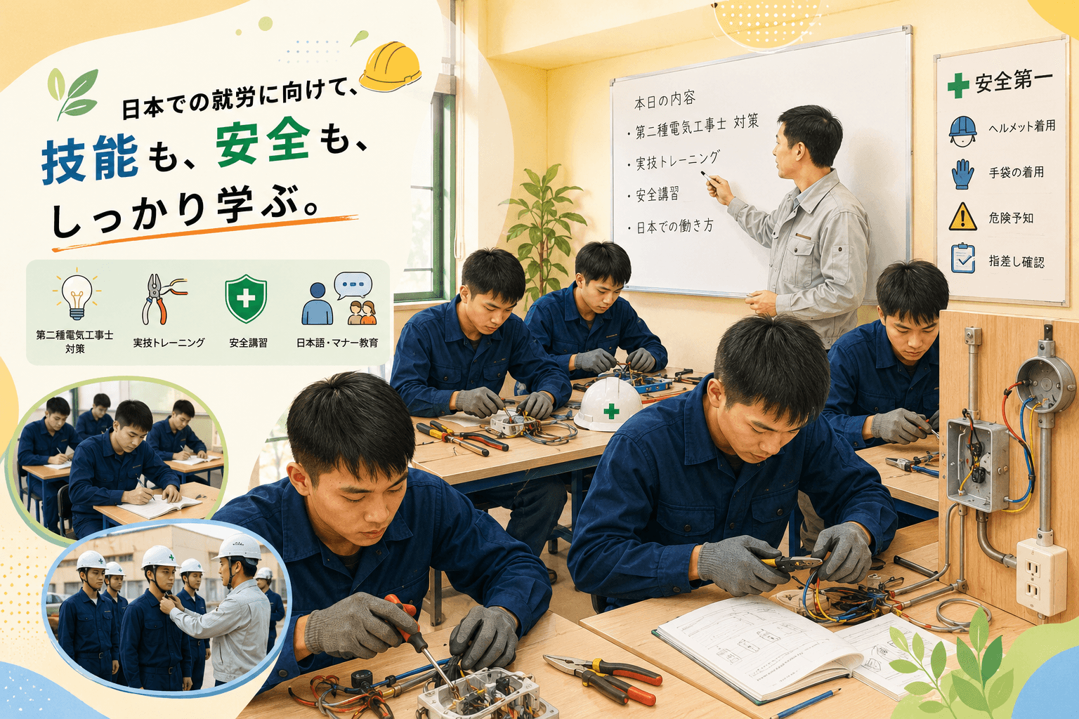 外国人電気工事士の育成で重要な安全教育とは