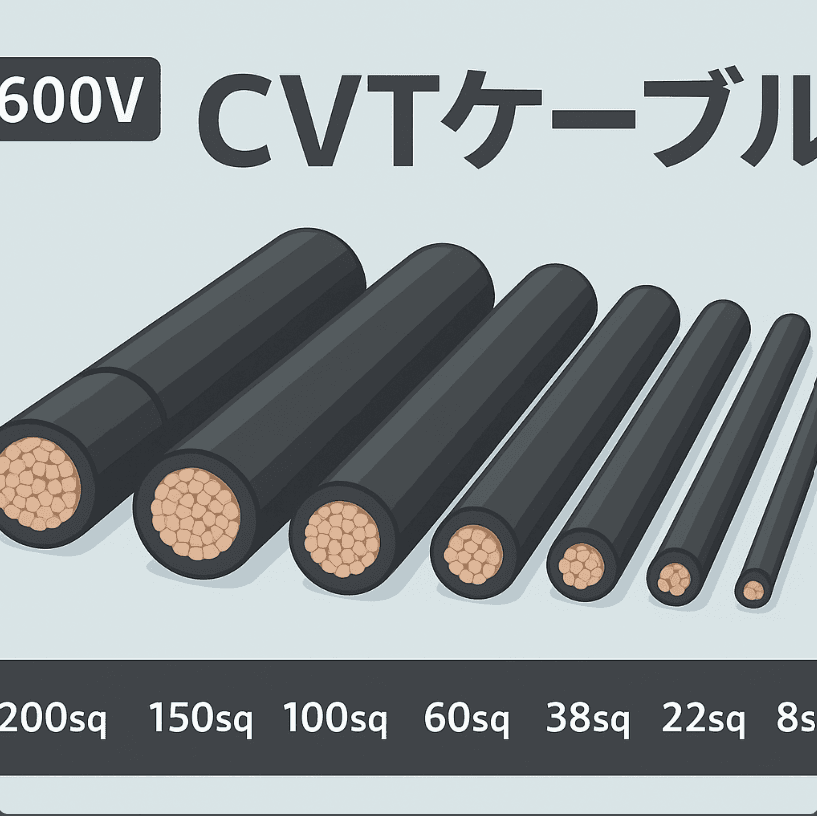 電線CVTケーブルの許容電流と外径を徹底解説｜サイズ選定で失敗しない実務ガイド