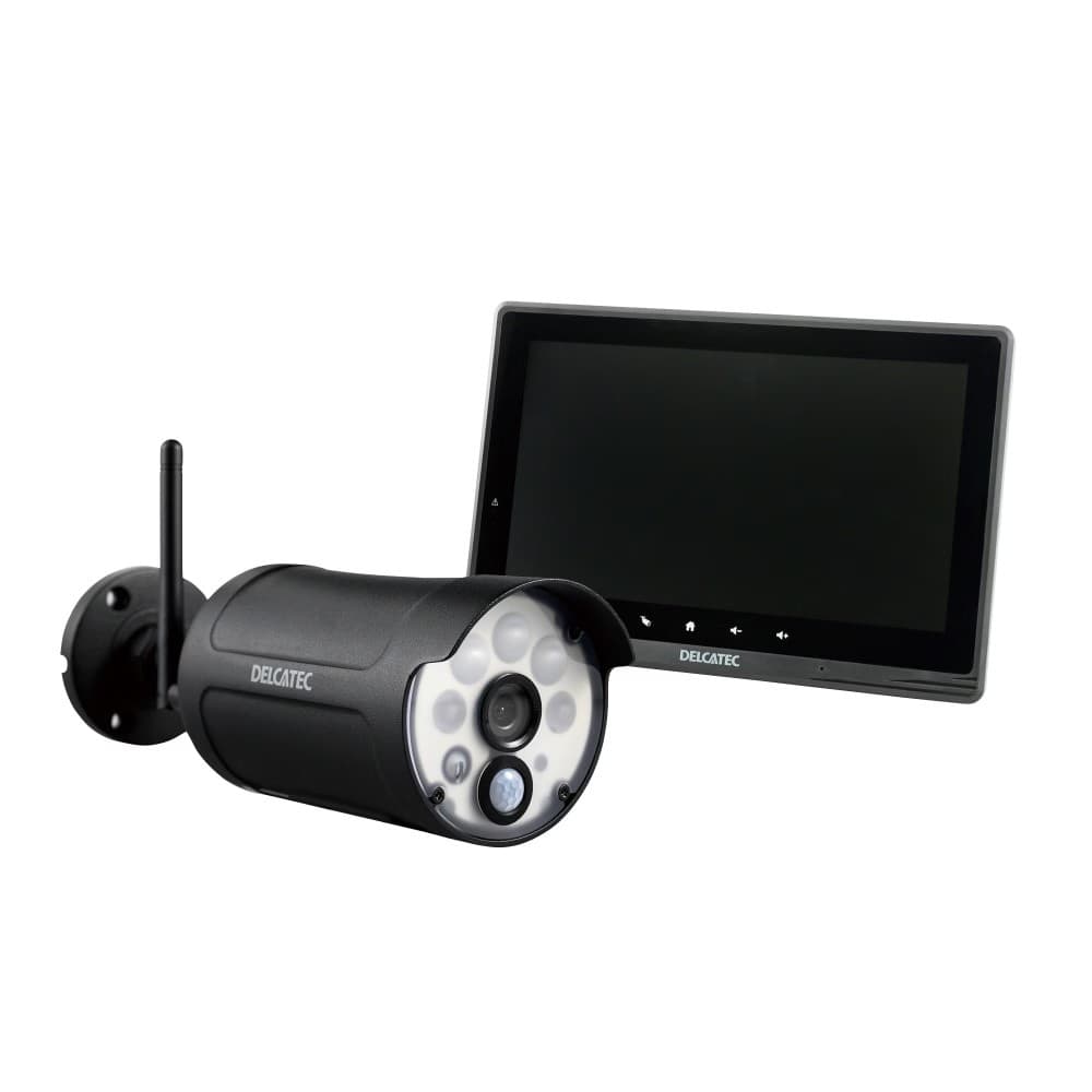カメラ WSS10M1CL   センサーライト付ワイヤレスフルHDカメラ&10inchモニターセット