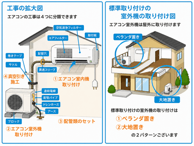 エアコン取付手順を完全解説｜工事の流れ・注意点・電気工事まで徹底網羅