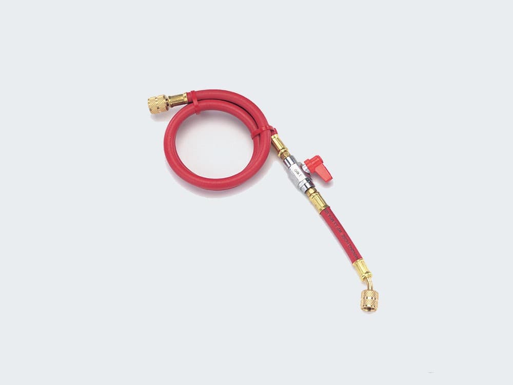 イチネンTASCO TA132AA-1   V付チャージホース(R410A)92cm赤