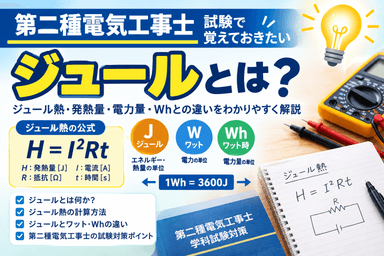 ジュールとは？第二種電気工事士試験で覚えておきたいジュール熱と計算方法