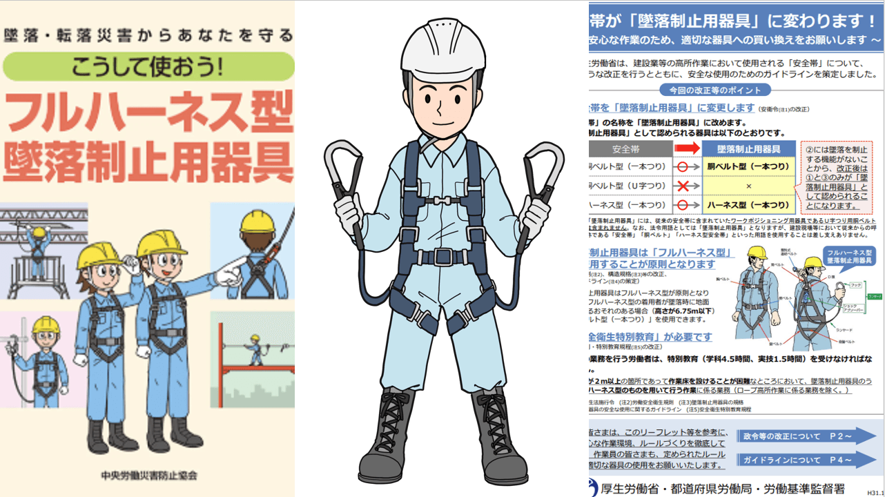 なぜ「安全帯」は「フルハーネス型墜落制止用器具」へ進化したのか！