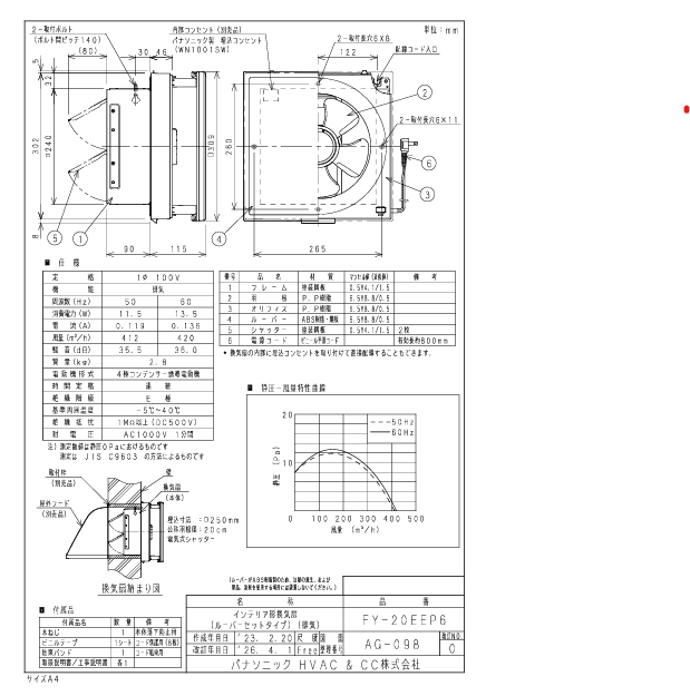 パナソニック FY-20EEP6-photo1