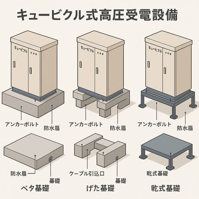 キュービクル基礎とは？種類・構造・施工ポイントをわかりやすく解説