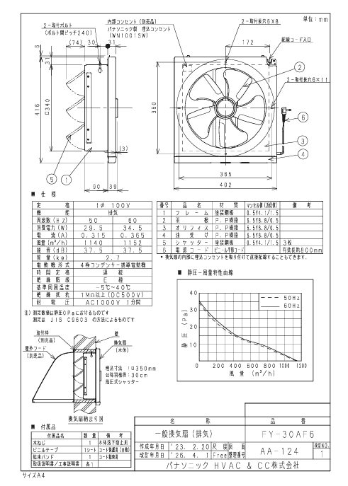 パナソニック FY-30AF6-photo1