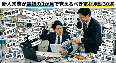 新人営業が最初の3か月で覚えるべき電材用語30選
