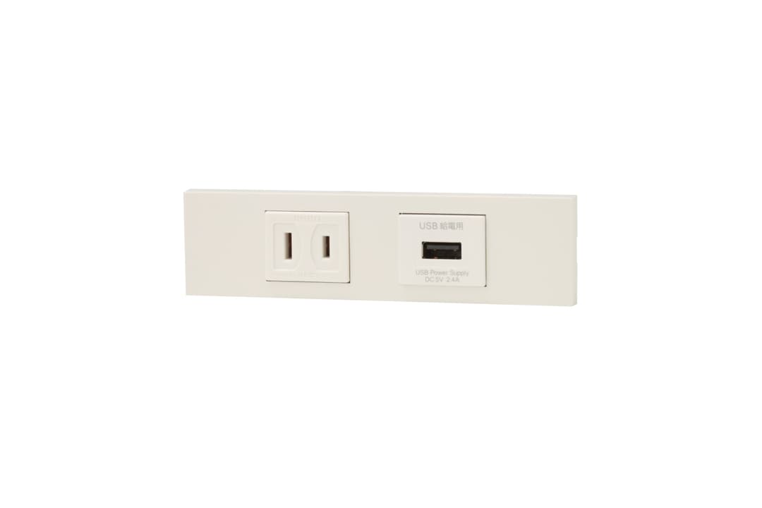 神保電器 KAG-2605   コンセント+USBコンセントセット