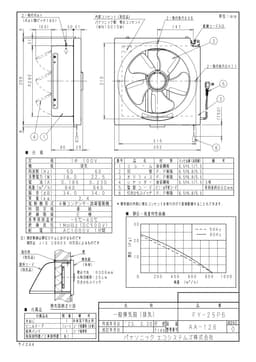 パナソニック FY-25P6   台所用換気扇