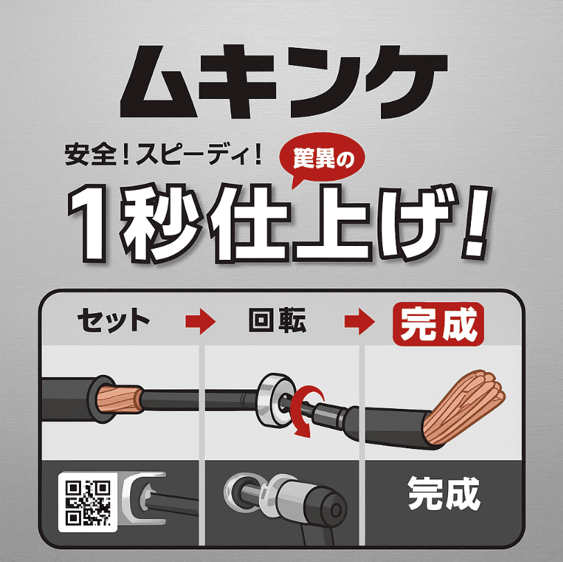 電線皮むきソケットとは？電気工事を効率化する便利工具を徹底解説