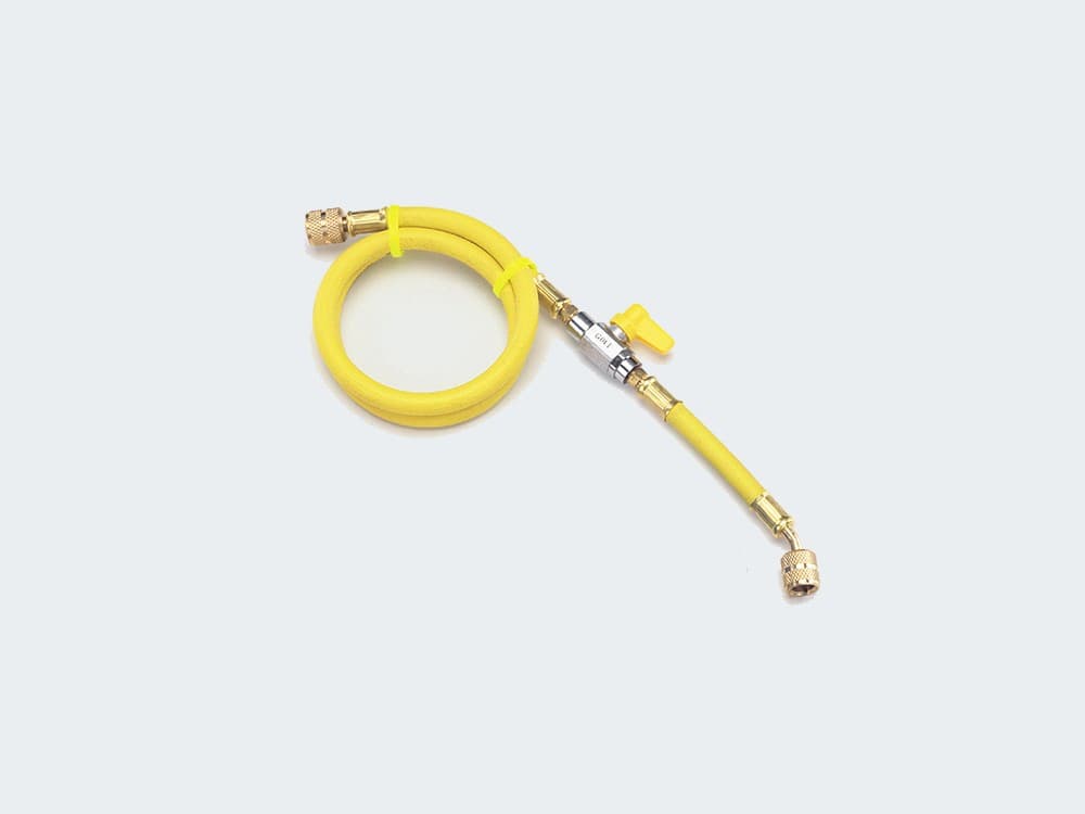 イチネンTASCO TA132AA-3   V付チャージホース(R410A)92cm黄