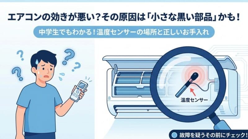 エアコンサーミスタとは？役割・故障症状・交換時の注意点を徹底解説