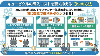 キュービクルの導入コストを賢く抑える!2026年最新の価格ダウン手法徹底解説