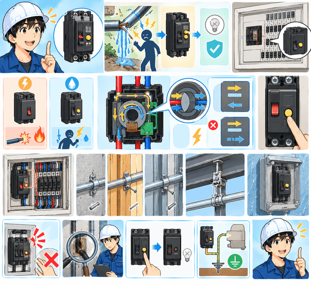 漏電ブレーカって何? 役割・仕組み・普通のブレーカとの違いを初心者向けに解説!