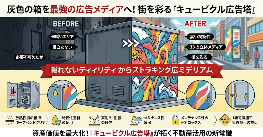『キュービクル広告塔』が拓く不動産活用の新常識