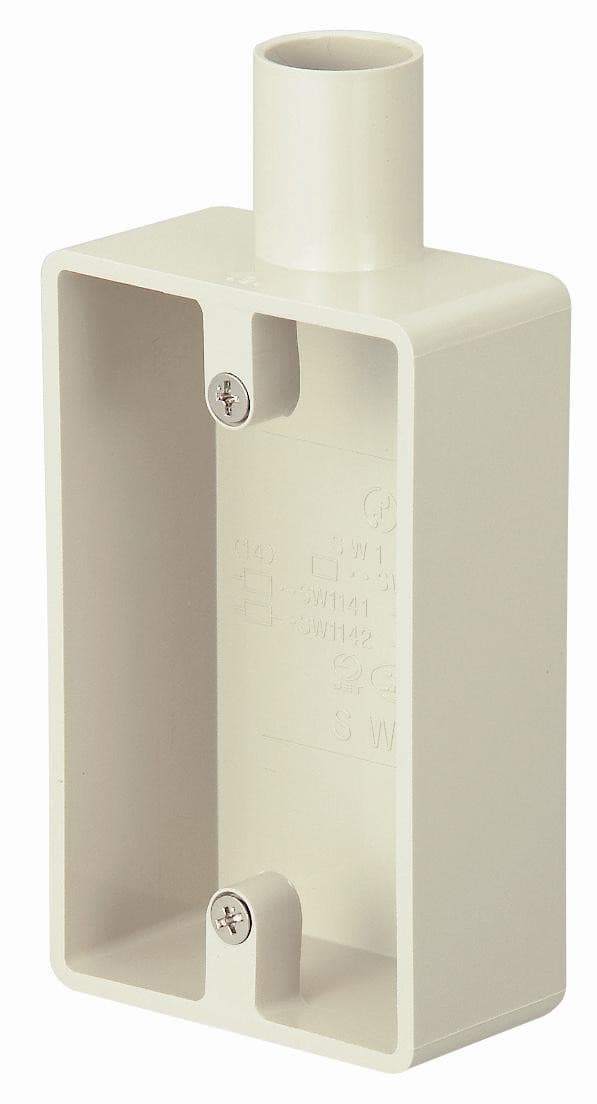日動電工 SW1161JHW 露出用スイッチボックス1個用(浅形)